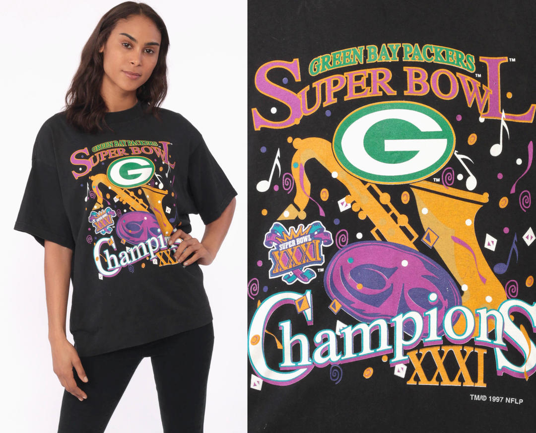 Vintage 1997 NFL Green Bay Packers Super Bowl Champions Nfc North Shirt -  Teeholly