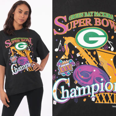 Packers Super Bowl Shirt 90s Champions Green Bay Packers 1997 NFL