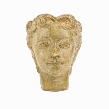 Mid Century Ceramic Sculpture Female Face Relief | Vintage Inquisitor ...