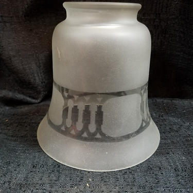 2.25 Frosted Etched Design Glass Shade