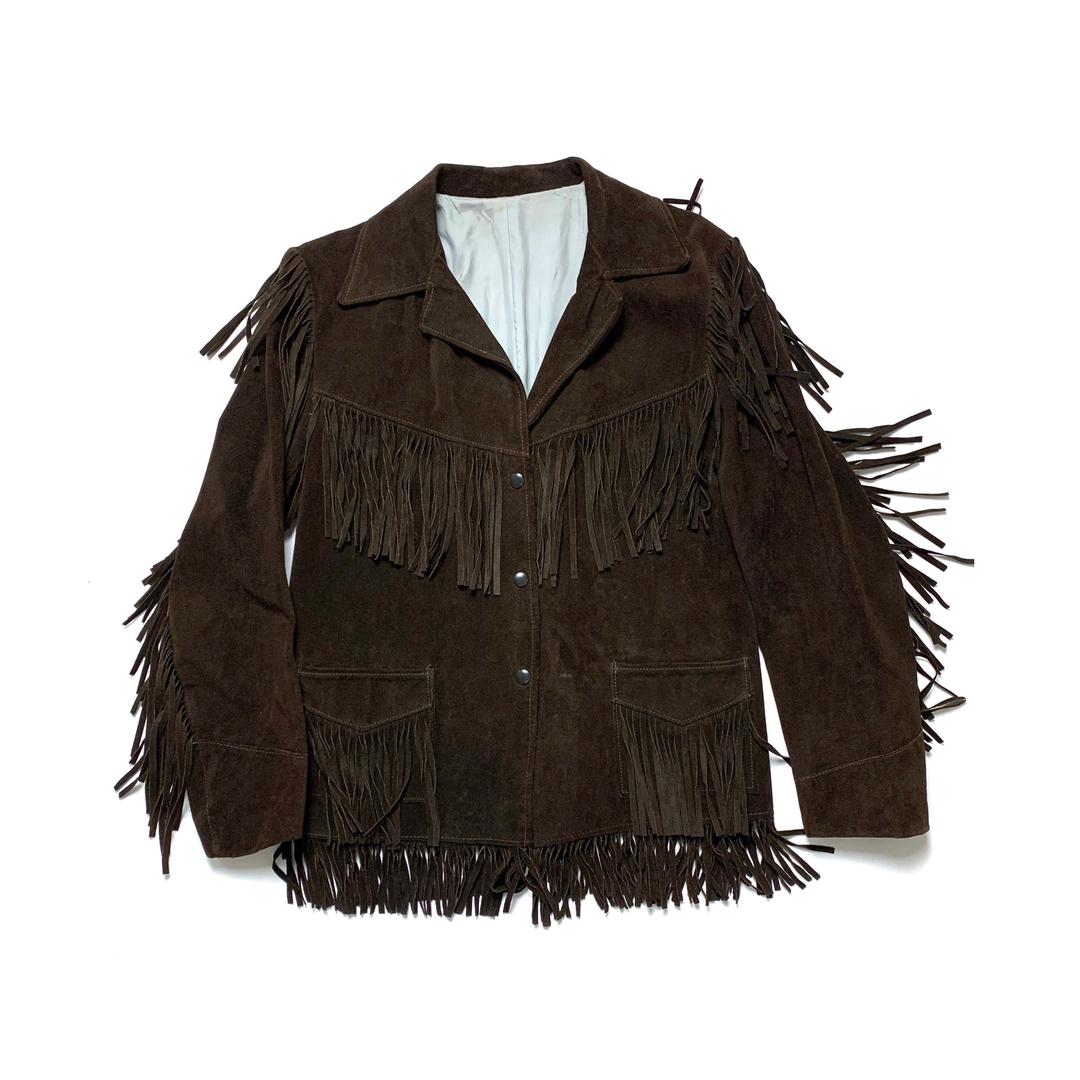 Vintage 1960s JOO-KAY Women's Suede Fringe Jacket ~ size M ~ Buckskin ...