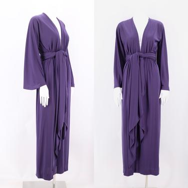 70s HALSTON dress gown S vintage 1970s Halston IV Grecian