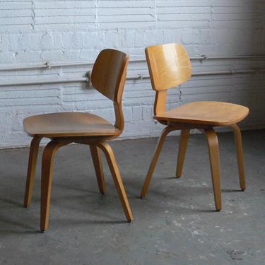 【訳あり】 Vintage 2 of (Set Chair Plywood Thonet Modern Century Mid 椅子