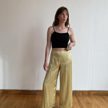 Y2K Slime Green Wide Leg Trouser 