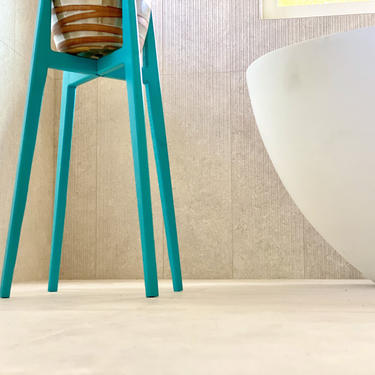 Blue Indoor Plant Stand Mid Century 