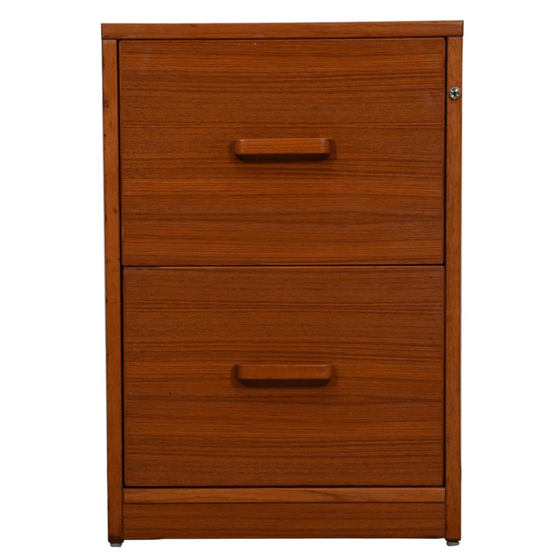 Danish Teak 2 Drawer Locking File Cabinet From Modern Mobler Of Takoma Dc Kensington Md Attic