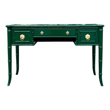 Ethan Allen Faux Bamboo Desk / Vanity 