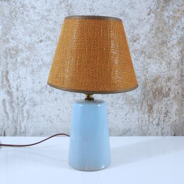 Vintage Martz Marshall Studios Ceramic Table Lamp With Clip-on Shade 