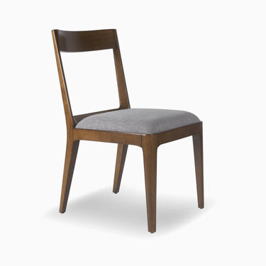 Walnut Mid Century Dining Chair, Walnut Upholstered Chair, Walnut Dining Chair 2  - Bella Collection - Ekais 