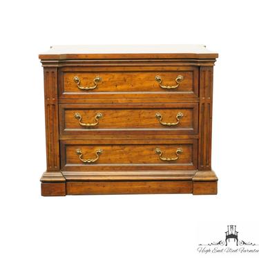 HERITAGE FURNITURE Italian Provincial 29" Three Drawer Accent End Table / Chair-side Chest 095-370 
