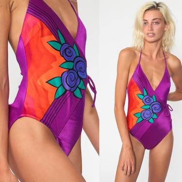 70svintage スイムウエア Summer of '76 Swimsuit // vintage 70s floral two | Fenix Vintage