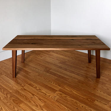 Solid Walnut and Cherry Mid Century Modern Coffee Table 