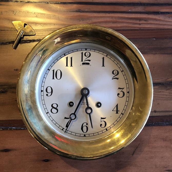 Seth Thomas Thomas Ship's Bell Clock – Annapolis Maritime Antiques