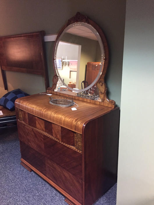 Ornate Art Deco Dresser With Mirror By Agentupcycle From Agent
