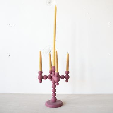 Rose Colored Candleabra