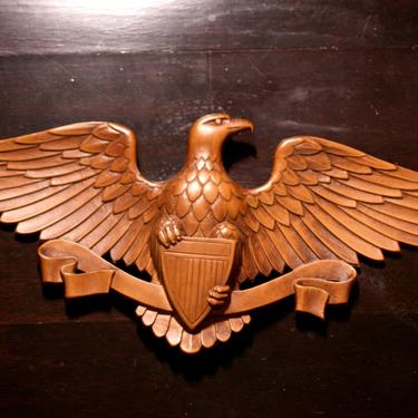 vintage Sexton cast aluminum eagle with shield 