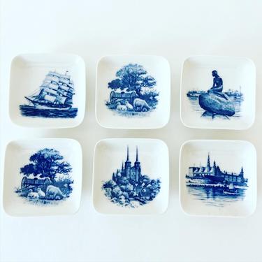 Royal Copenhagen Butter Pats - Set of 6 