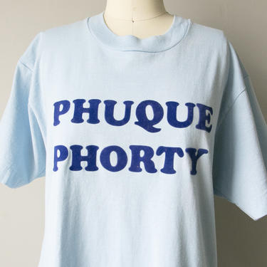 1980s Tee Phuque Phorty T-Shirt M 