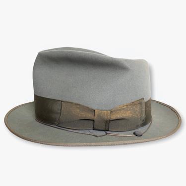 Size 7 1/8 1940s 1950s Vintage Royal Stetson Whippet Gray | Briar