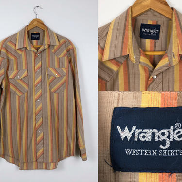 Vintage wrangler pearl snap on sale shirts