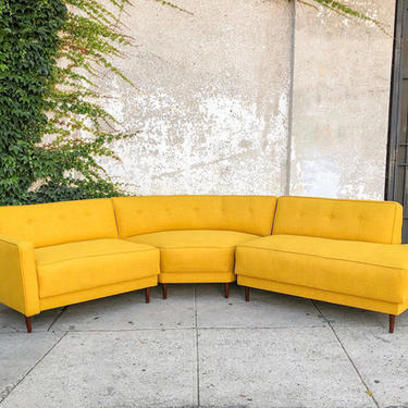 Mustard vintage 3 piece sectional