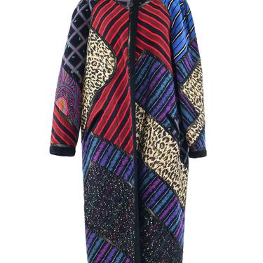 Koos Van Den Akker Reversible Patchwork Coat