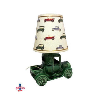 Vintage Table Lamp, Ford Model T Car Lamp, Antique Car Lamp, Retro Ceramic Lamp, Old Car Jalopy Lamp, Vintage Lighting 