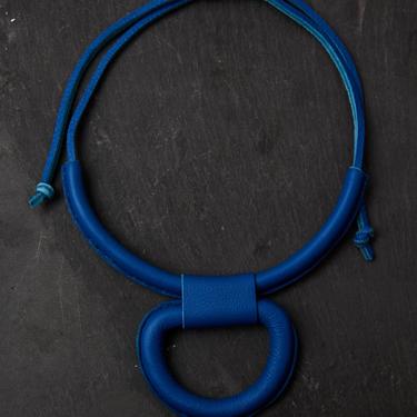 Crescioni Union Necklace, Cobalt