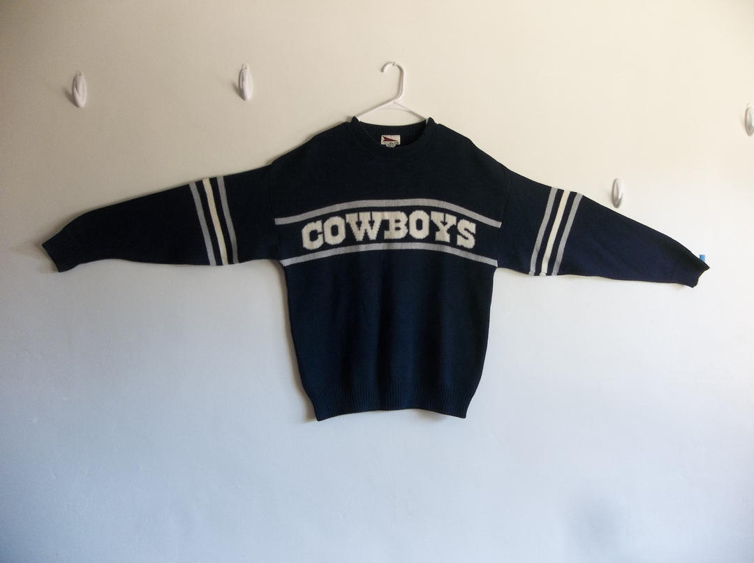 Vintage 80s Dallas Cowboys Cliff Engle Football Ugly Sweater