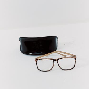 E&amp;E Beige Tortoiseshell Eyeglasses