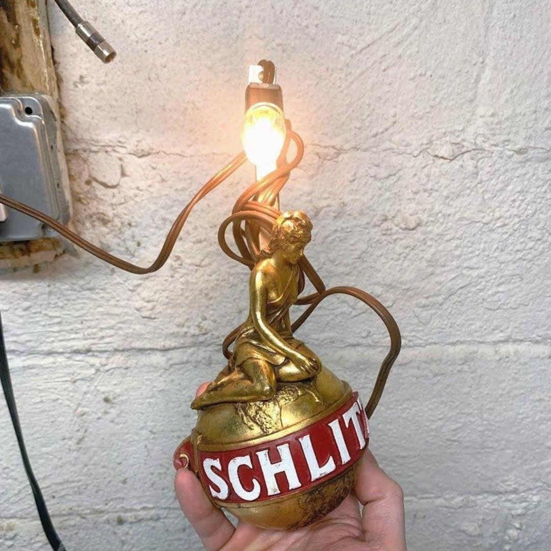 Vintage Lighted Schlitz newest Golden Globe Beer Sign