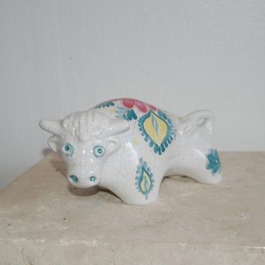 Vintage Arabia Finland Porcelain Zebra Figurine by Taisto | Pink