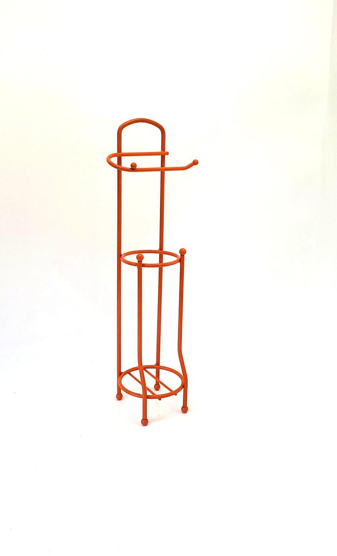 Orange Toilet Paper Roll Holder Mid Century Modern Heavy Duty Making
