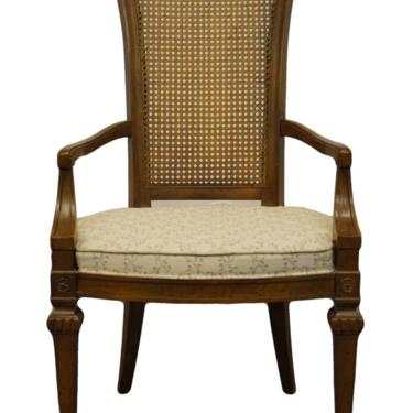 Drexel Furniture Francesca Collection Italian Provincial Cane Back Dining Arm Chair 562-846 