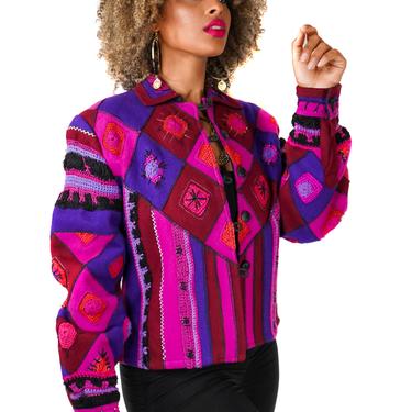 Felted Wool Patchwork Jacket