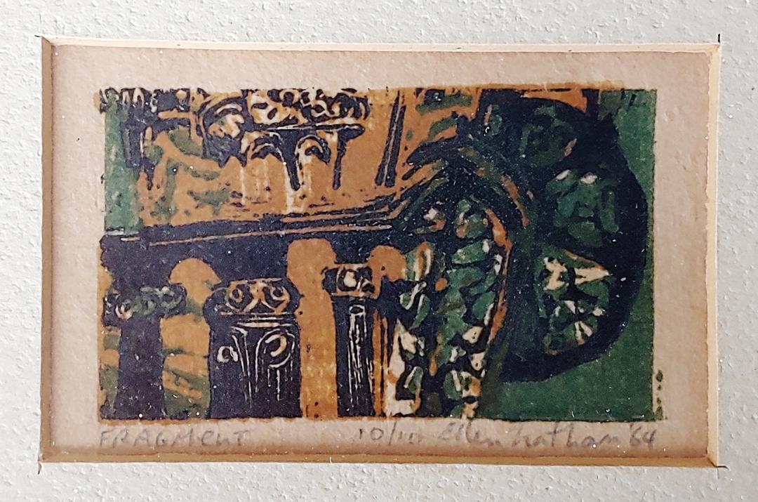 Mid Century Modern Woodcut Print Signed Ellen Nathan 1964 | Mod and ...