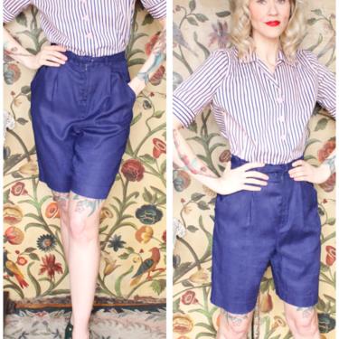 1950s Shorts // Evan Picone Linen 