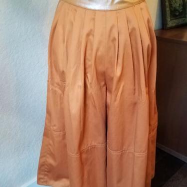 Vintage Orange Culottes,1970s 