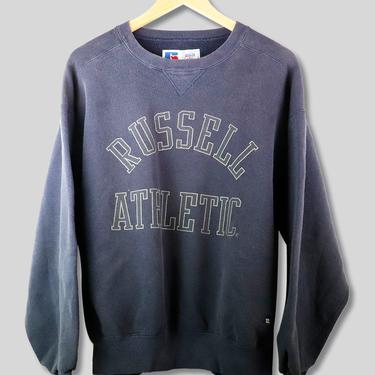 Vintage Russell Athletic Spellout Crew Neck Sweatshirt sz L