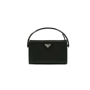Prada Black Satin Mini Box Bag