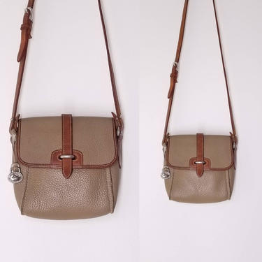 Small Leather Bag Vintage Crossbody Woman Purse Small Taupe 