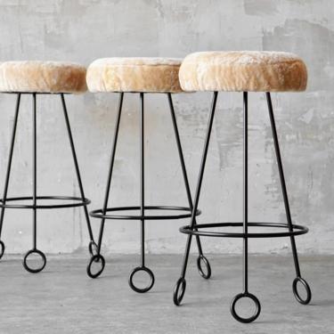 Made to Order Jean Royere Style Bar Stools 