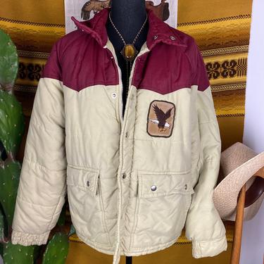 Vintage 70s/80s Puffy Ski Coat Men’s Size L 
