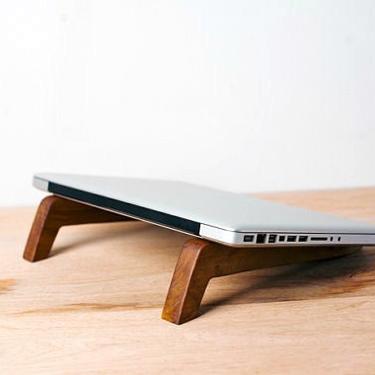 Wood, Laptop Station, Laptop Stand, Macbook Stand,  Fathers Day Gift, Portable  Stand, Graduation Gift, sustainable sourced hardwoods 