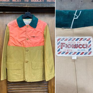 Vintage 1980’s “Fiorucci” New Wave Hunting Workwear Style Jacket, 80’s Workwear, Vintage Clothing 