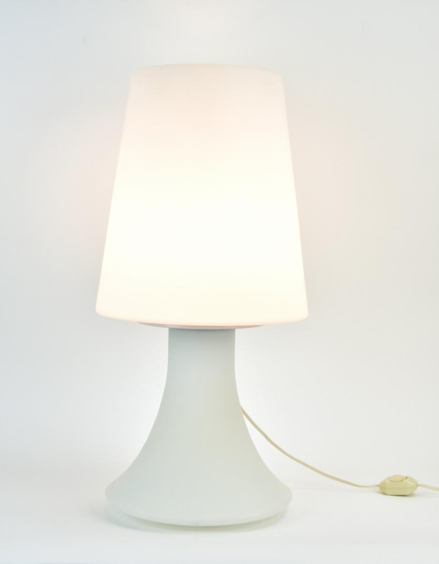 Vintage 1970’s Midcentury Modern Laurel 2Tier Frosted Glass Mushroom