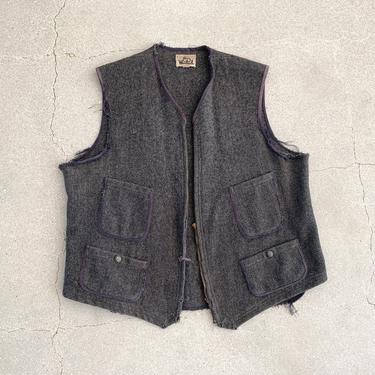 Vintage Browns Beach Style Woolrich Vest Made in USA | Worn in | S | Beat Faded AS is 