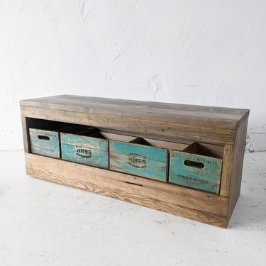 Hires Root Beer Ferndale Crate Storage Bench