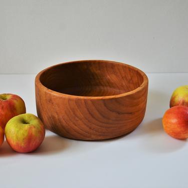 Vintage Mid-Century Danish Modern Teak Fruit Bowl, Centerpiece 