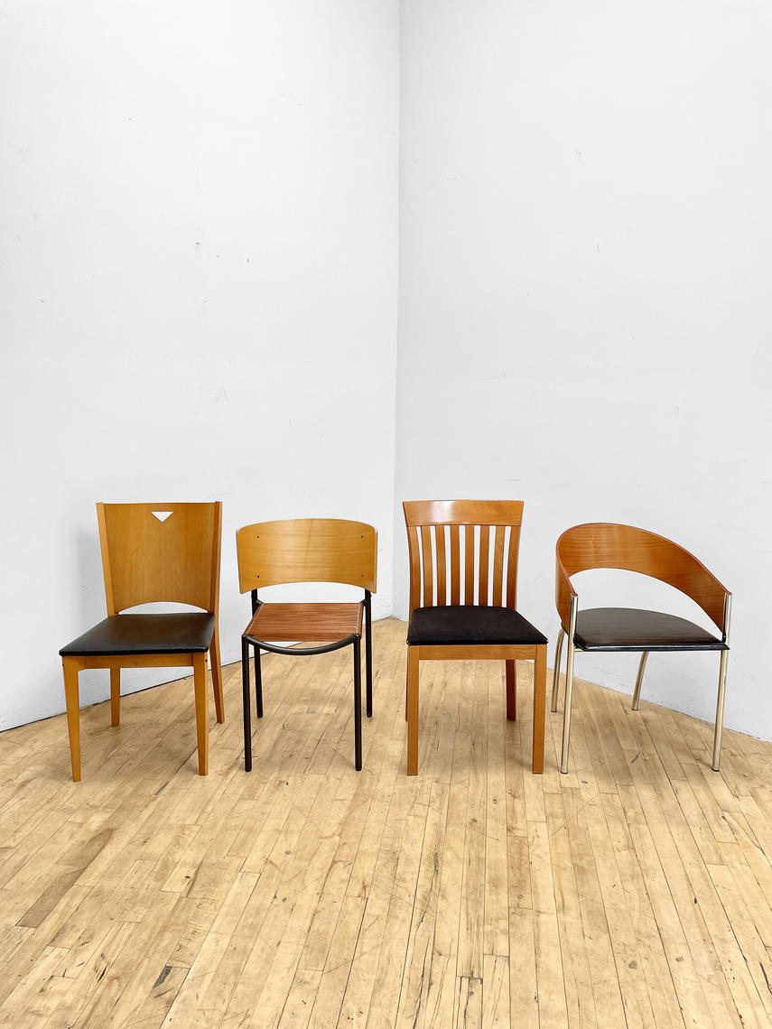 Artist Made 1990s Postmodern Chair Metal Unique Legs HEAVY